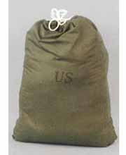 US Mil. Cotton Laundry Bag with Cinch