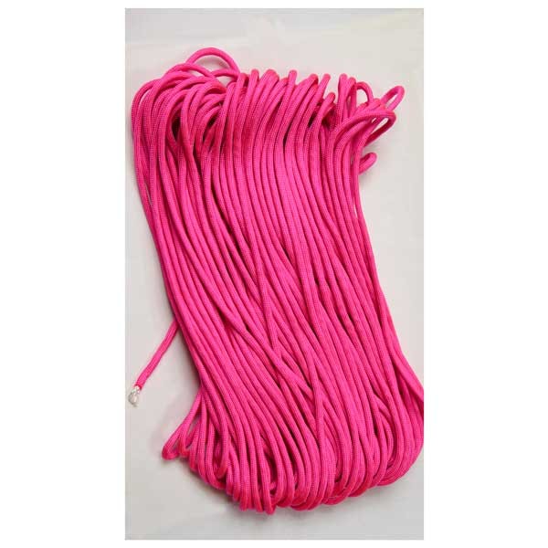 NEON PINK 550 PARACORD USA Military 7 Strand Type III