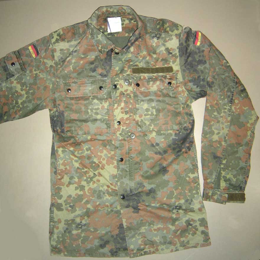 German Flectarn BDU Jacket w/velcro and zipper