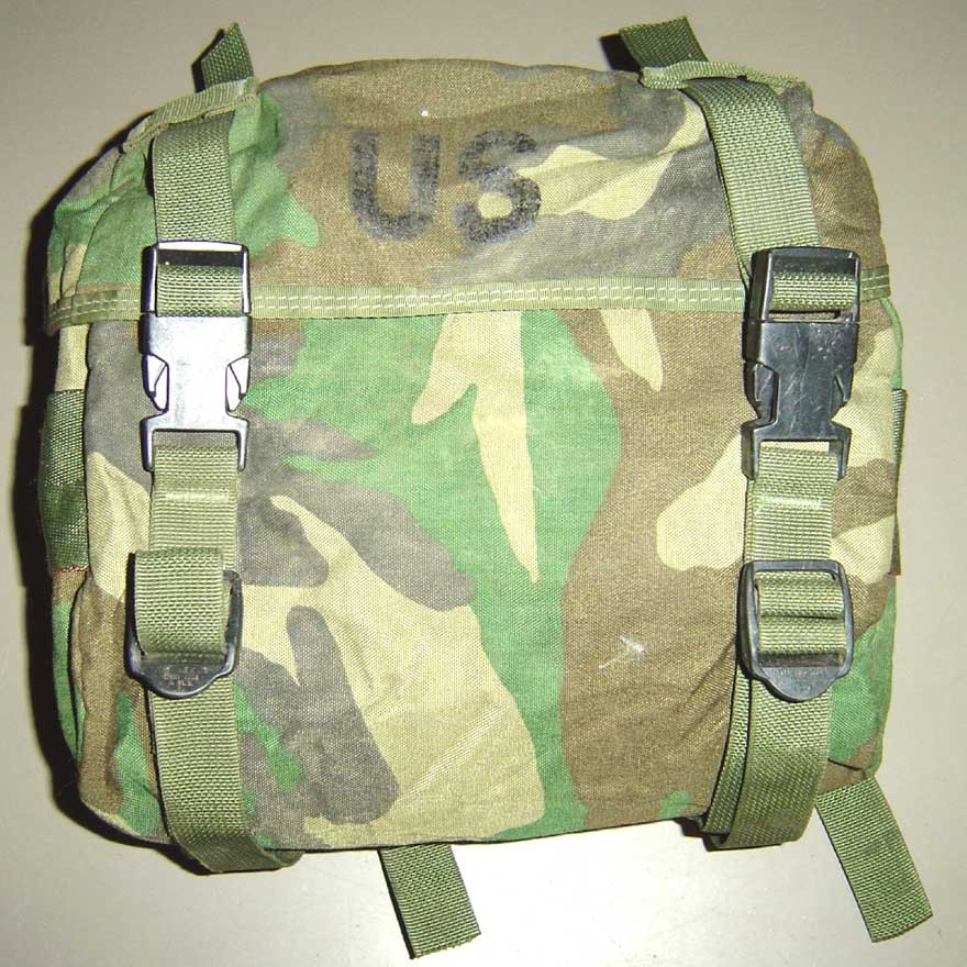 Woodland Camouflage US GI Enhanced Nylon Butt Pack