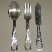 US GI Knife Fork Spoon Utensil Set