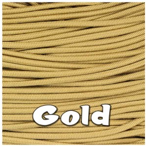 GOLD 550 PARACORD USA Military 7 Strand Type III