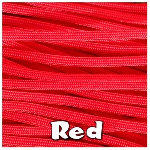 RED 550 PARACORD USA Military 7 Strand Type III