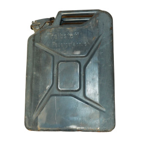 Vintage 5.3 Gal / 20L NATO Jerry Can Germany Military Steel Oil/Fuel Can