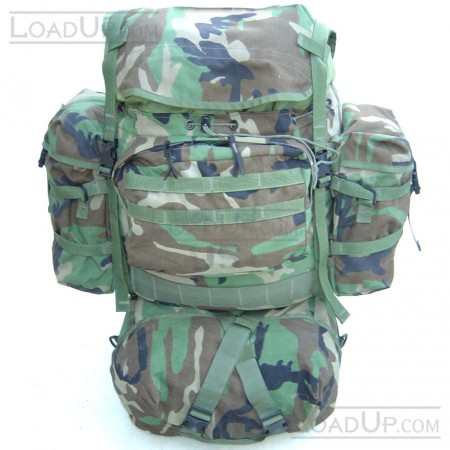 US Military MOLLE II Rifleman Backpack set (4 bag) Woodland Camo